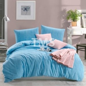 Polycotton Plaid Double Bedding Set